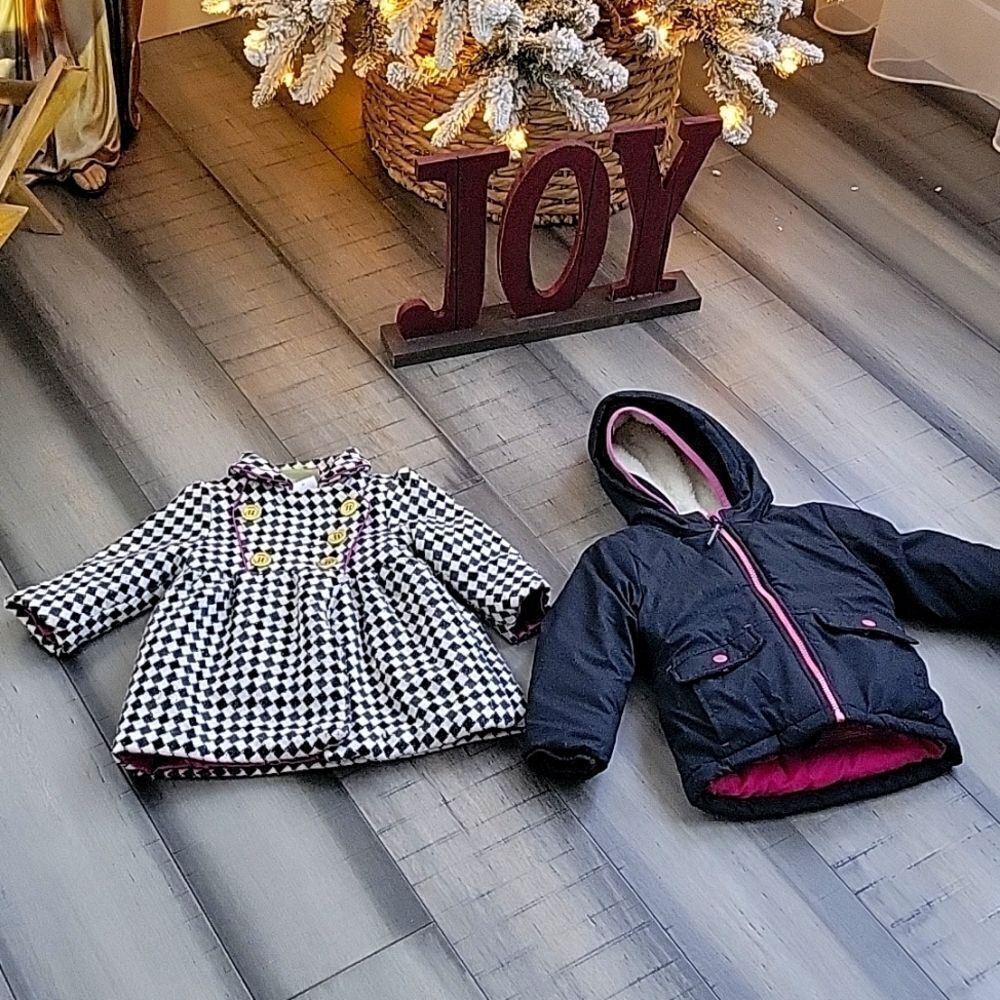 Penelope Mack coat and Cat&Jack winter jacket, size 2 T